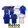 1998 Retroversion France Soccer Jersey 96 98 02 04 06 Zidane Henry Maillot de Foot Soccer Shirt 2000 Home Trezeguet Football Uniform 888888