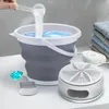 1PC 10L Collapsible Silicone Bucket: Capacity, Perfect For Clothing Washing, Fishing, Car Washing