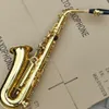 New arrival JAS-669 woodwind instrument alto eb tuning professional saxophone lacquered gold with case mouthpiece