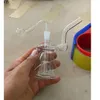 Dernière verre clair narguilé brûleur à mazout bouteille bong eau barboteur fumer tuyau Rigs outil accessoires