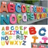 Fridge Magnets Kids Baby Wooden Alphabet Letter Cartoon Educational Learning Study Toy Uni Gift Drop Delivery Home Garden Dhnbz