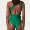 Roupa de banho feminina maiô de peça única feminina vintage com decote em V roupa de praia sexy sem costas 2023 verão luxo praia maiô