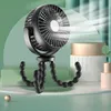 1pc Portable Octopus Fan Multi-function Mini Fan Small Stroller Fan With Flexible Tripod Clip Handheld Cooling Fan, USB Plug-in For Travel, Car Seats, Camping, And Bedroom