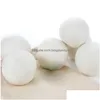Andere wasproducten 6-delige wolballen voor droger Wassen Premium herbruikbare natuurlijke wasverzachter 6 cm Drop Delivery Home Garden Dhbwx