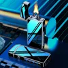 USB Big Flame Сигара более легкие импульсные ветропроницаемые дуговые зажигалки зажигалки с свечей плазма