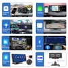 New Podofo Car Mirror Video Recording Carplay Android Auto Wireless Connection GPS Navigation Dashboard DVR AI Voice