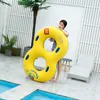 Life Vest Buoy 2 Person Table Swim Ring Pool يطفو للأطفال على شاطئ البالغين خاتم السباحة مع مقبض دائرة حمام السباحة لعبة العائلة HKD230703