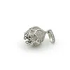 Charms 17 11 11mm Micro Pave Clear CZ Crown Charm adatto per realizzare gioielli collane fai-da-te