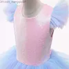 Abiti da ragazza Abiti da ragazza Ragazze Abito da principessa formale Bambini Pizzo Tulle Arcobaleno Elegante Festa da sera Torta Tutu Abito da ballo Bambini Matrimonio Z230704