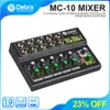 Mixer Debra Mc10 10 Channel Portable Mini Dj Controller Audio Expander, Switch Between Stereo and Mono , for Multidevice Stage,band.