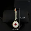 Broschen Elegante Chinesische Art Jade Pipa Brosche Luxus Damen Anzug Musikinstrument Pin Klassische Accessoires Schmuck Geschenke