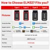 Nuevo ELM327 V1.5 OBD2 escáner WiFi BT PIC18F25K80 Chip OBDII herramientas de diagnóstico para IPhone Android PC ELM 327 lector de código automático
