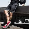 Herr shorts sommarmärke mesh snabb torr fitness shorts män gym knä längd bodybuilding aktiva shorts joggar träning svett korta byxor z230703