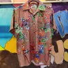 القمصان غير الرسمية للرجال Wacko Maria Collection Classic Graffiti Print Hawaiian Short Sere Shirt للرجال نساء