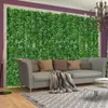 الزهور المجففة أوراق الشجر الاصطناعية التحوط الأخضر لوحة جدار السجاد