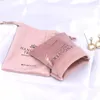 Emballage cadeau Sacs en velours rose 7x9cm 8x10cm 9x12cm 10x15cm pack 50 Parfum Bougie Maquillage Pochettes à cordon Bijoux Sac en flanelle 230701