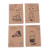 Pcs Kraft Paper Notebook Creative Homework Student Exercise Book Cover A5 (Random Pattern)