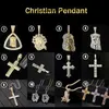 Vvs Moissanite Diamond Chirstan Pendants Custom Jesus Profile Pendant 925 Silver Fine Hip Hop Jewelry