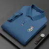 Men S Tracksuits 7 Color M 4XL 2023 Summer Short Sleeve Polo T Shirts High Quality Loose Business Leisure Brodery Lapel Tees 230703
