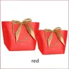 Gift Wrap Large Size Gold Present Box For Pajamas Clothes Books Packaging Handle Paper Bags Kraft Bag With Handles Dec 230701