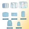 8st Travel Home Clothes Quilt Filt förvaringsväska Set Shoes Partition Tidy Organizer Garderob Fitcase Pouch Packing Cube Bags4355778