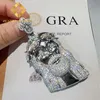 Head Pendants S Vvs Moissanite Jesus Piece Pendant for Sale