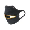 Máscaras de diseñador Diseño de cremallera Mascarilla Negro Mujer Hombre Ciclismo Boca protectora Er Moda Algodón Transpirable Deporte Entrega de gota Hom Dhy6P