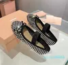 femmes fête vacances filles cristal semelle plate brillant femme banquet chaussures de mariage avec boîte