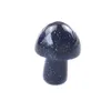 Arts et artisanat cristal naturel petit champignon 2 cm Pot de fleur aquarium décoration de chambre pierre de Jade 12 Styles