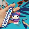 Melody Kuromi Cinnamoroll Soft Rubber Cute Cat Keychain Car Bag Pendant Keyring Birthday Jewelry Holiday Friend Gifts 2189