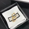 Orecchini a perno piccoli da uomo Gioielli di design Orecchino a doppia lettera in oro per donna Lettera Uomo Luxurys G Orecchino Borchie in oro Orecchini a cerchio in argento 925 Uomo con scatola