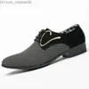 Chaussures habillées Chaussures habillées Hommes Cuir Concis Hommes D'affaires Pointu Plaid Noir Respirant Formel Mariage De Base Hommes Mocassins Z230705