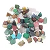 Charms Natural Stone Iregar Shape Beads Pendant Rose Quartz Healing Reiki Crystal Finding DIY 목걸이 여성 패션 보석 D DHQMR