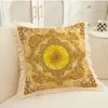 2023 European Luxury ins Fleur taie d'oreiller Tournesol feuilles d'érable pissenlit plante motif taies d'oreiller Couverture de coussin en tissu de soie imité imprimé numérique