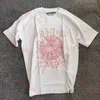 Graphic Tee T-shirt Pink Young Thug Sp5der 555555 Printed Web Pattern Cotton H2y Style Short Sleeves Tees Hip Hop Size S-xl