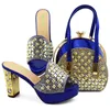 Sandálias Summer Coming Design italiano Sapatos e bolsa de cor azul-petróleo para combinar Conjunto de salto alto nigeriano Festa com estilo maduro 230630