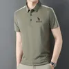 Herren Polos Herren Casual Revers T-Shirt Sommer Dünn Slim Fit Gute Qualität Figur Poloshirts Atmungsaktiv Weich HAZZYS Business Tops 230703