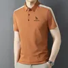 Męskie koszulki polo męskie Casual Lapel Tshirt letnie cienkie Slim Fit dobrej jakości rysunek koszulki polo oddychające miękkie HAZZYS bluzki biznesowe 230703