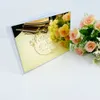 Party Favor Personalized Signature Guestbook Wedding Mirror Golden Silver Anpassade detaljer Gäster Dop Gästbok Reception DECORT 230701