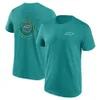 2023 동일한 티셔츠 여름 라운드 넥 팀 유니폼 로고를 갖춘 새로운 F1 레이싱 슈트 단축 레이서를 사용자 정의 할 수 있습니다.