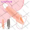 Massageador brinquedos sexuais silicone reutilizável pênis manga ampliador extensor atraso ejaculação galo anel bico de linho para produtos masculinos