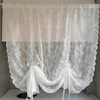 Curtain Window Drape Lace Sunscreen White Floral Sheer Home Decor