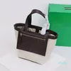 2023-Designer Flip Flap Tote Bags Canvas Intrecciato Leather Zipper Pocket Totes Bag Lettre Broderie Une épaule Sacs Finition Hardware Top Handle Sacs à main