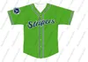 Maglia Gwinnett Stripers Jersey 100% doppia cucitura ricamo V maglie da baseball personalizzate per uomo e donna di alta qualità