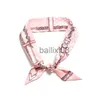 Scarves Fashion Beauty Skinny Bag Strap For Women Chain Lock Print Ribbon Silk Scarf Headscarf Headwear Long Wrap Hair Hand cessories J230703