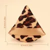 Makeup Sponges 6Pcs Air Cushion Velvet Washable Cosmetic Puff Facial Triangle Leopard Powder Soft Cotton