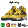 2021 Air jordan 4 4s Retro Shoes Sail Black Cat Bred Retro 4 4s Basketball Shoes Guava Ice Twist White Cement What The Mens Travis Scotts Obsidian UNC Fearless Women Sneakers