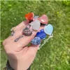 Other Fashion Accessories Rose Quartz Stone Carving Heart Shape 2Cm Car Air Outlet Trim Clip Crystal Healing Decoration Decor Interi Dhiwq