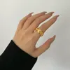 Femmes Designer Bague En Or De Luxe Classique Bijoux Femmes Anneaux D'or Bande De Mode Lady Party Amant De Mariage Cadeaux De Fiançailles 2307033BF