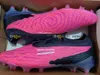 Gift Bag Quality Soccer Football Boots Phantoms GX Elite FG Ghost Low Ankle Version Knit Shoes Mens Lithe Soft Leather Comfortable Training Soccer Cleats Size US 6.5-11